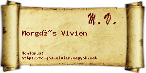 Morgós Vivien névjegykártya